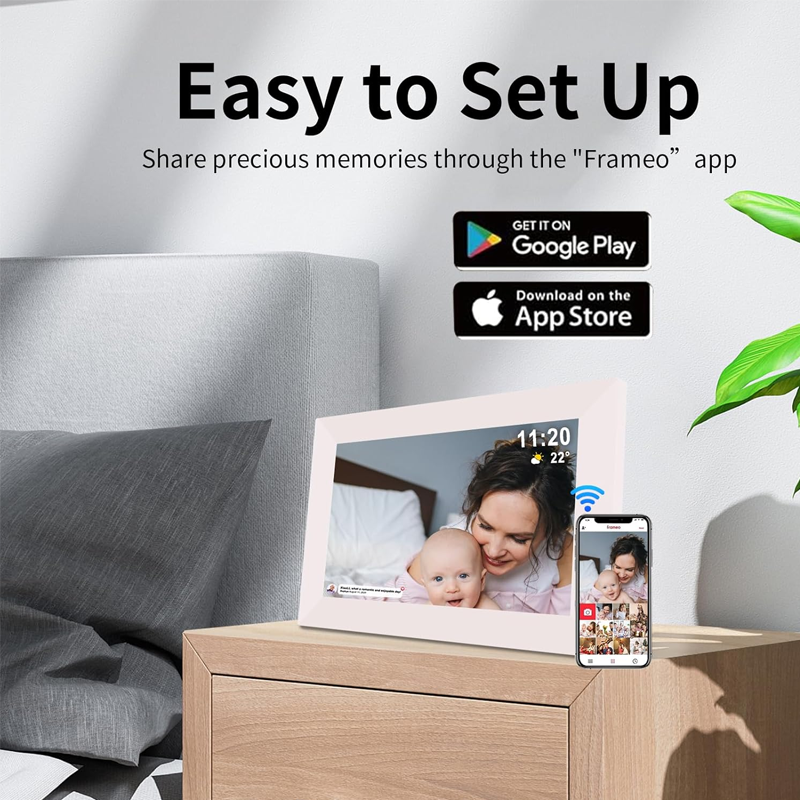 Sakerplus® Smart WiFi Digital Photo Frame