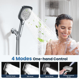 Sakerplus High Pressure 4-Mode Shower Head