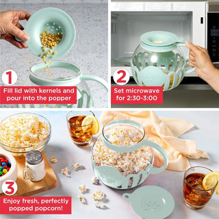 Sakerplus® Microwave Air Popper Popcorn Maker