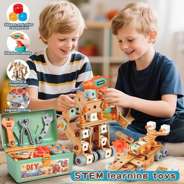 Sakerplus® Kids STEM Tool Set With Drill