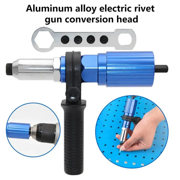 Sakerplus® Electric Rivet Gun Power Drill Adapter