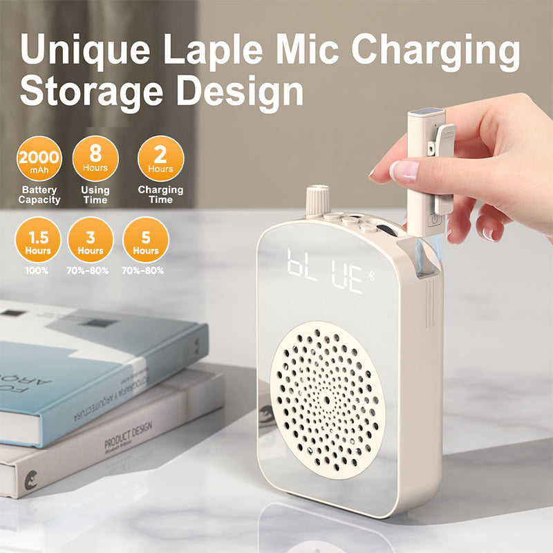 Sakerplus Voice Amplifier Wireless with Lapel Microphone