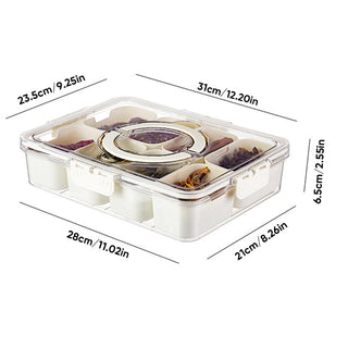 SAKER® Divided Serving Tray with Lid and Handle 1