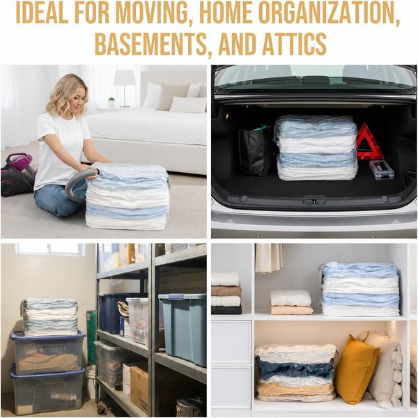 Sakerplus® Cube Vacuum Storage Bags