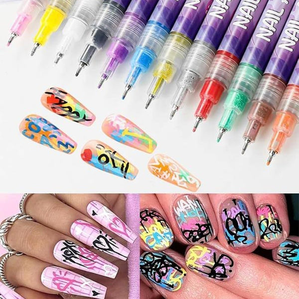 Sakerplus® Nail Doodle Pen for DIY Nail Art