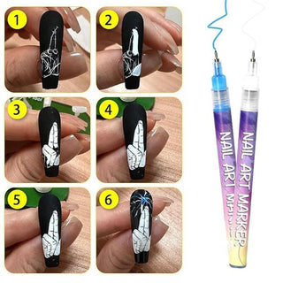 Sakerplus® Nail Doodle Pen for DIY Nail Art
