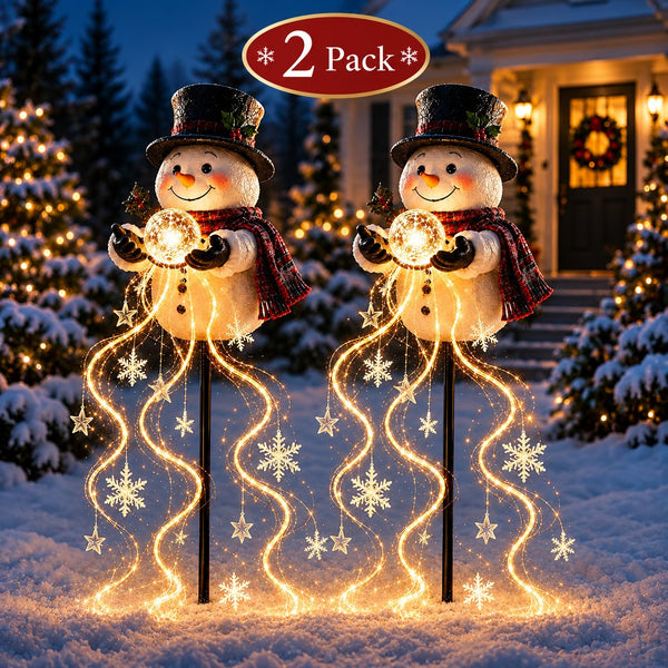 Sakerplus® Snowman Flowing Snowflake LED Light