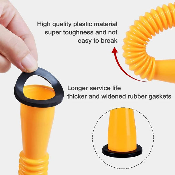 Sakerplus® Gas Can Spout Replacement With Anti-Spill Flexible Nozzle