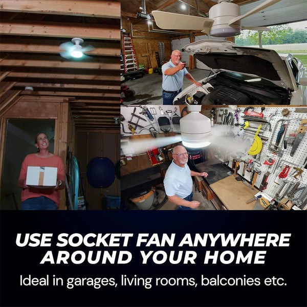 Sakerplus® Socket Fan