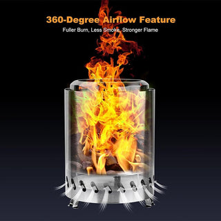 Sakerplus® Portable Smokeless Tabletop Firepit
