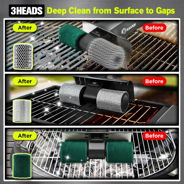 Sakerplus® Electric Grill Brush for Outdoor Grill