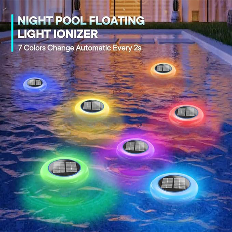 Sakerplus Solar Pool Ionizer with LED Light