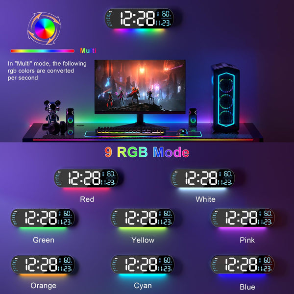 Sakerplus® Multi Functional LED Display Clock