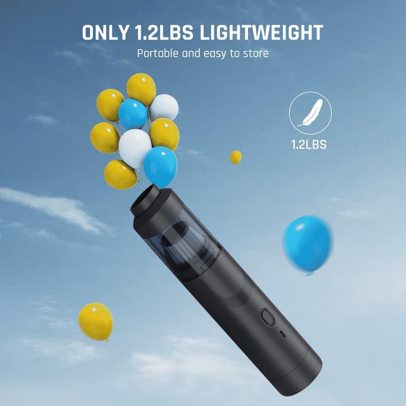 Sakerplus Compact Cordless Car Vacuum Cleaner