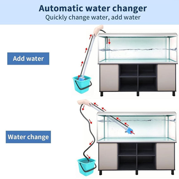 Sakerplus® Electric Aquarium Gravel Cleaner with Filter