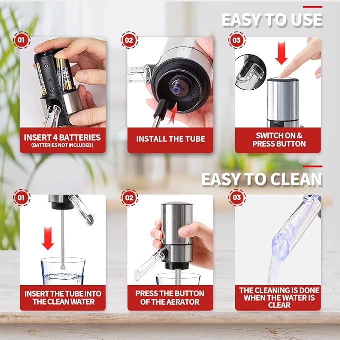 Sakerplus® Electric Wine Aerator Pourer Decanter