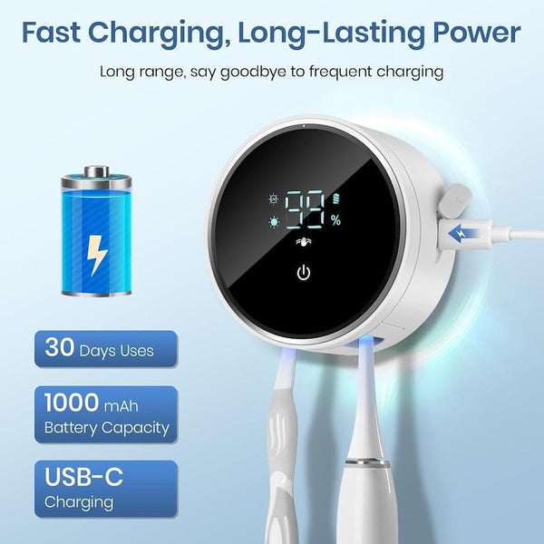 Sakerplus® Upgraded UV Toothbrush Sanitizer Holder