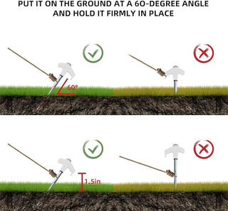 SAKER® 8" Screw in Tent Stakes