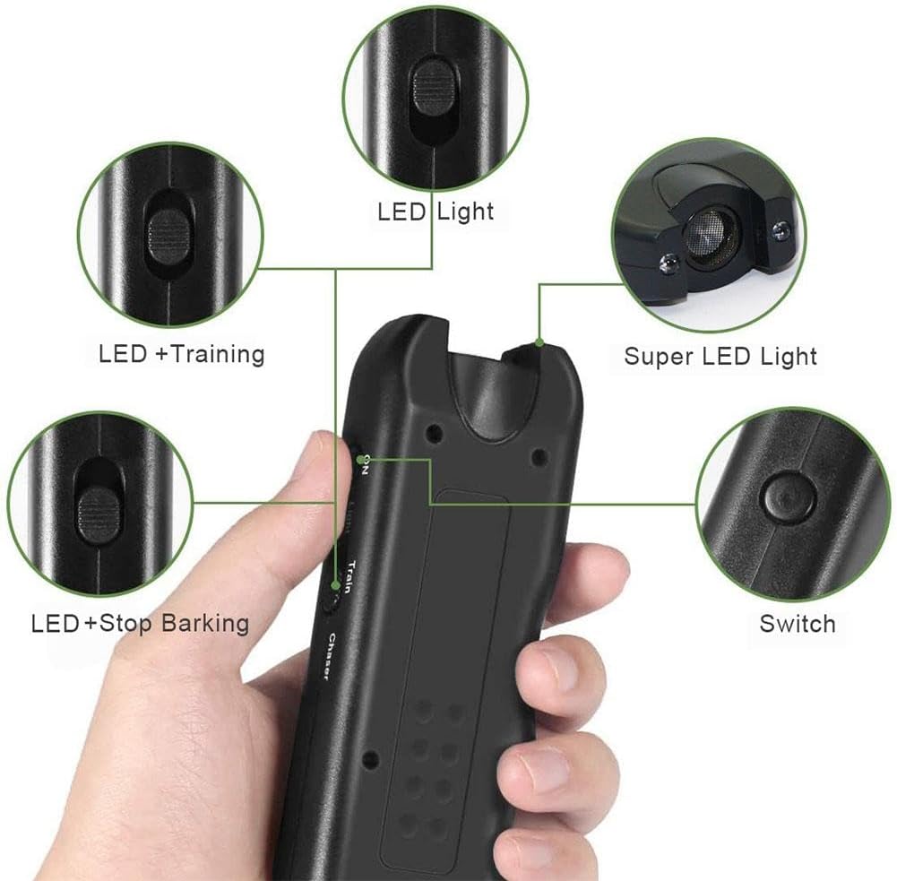 Saker Handheld Bark Control Ultrasonic Dog Repeller