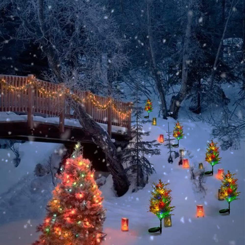 Decor Trees LED Solar Lights, 2PCS