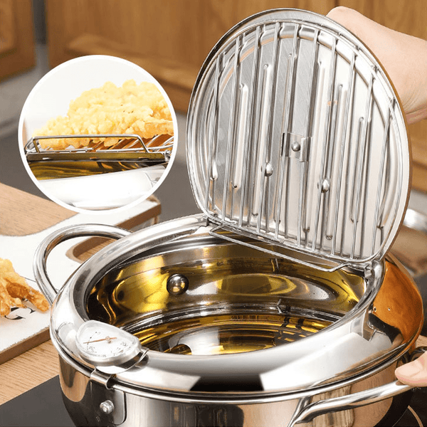 Sakerplus® Stainless Steel Tempura Deep Fryer