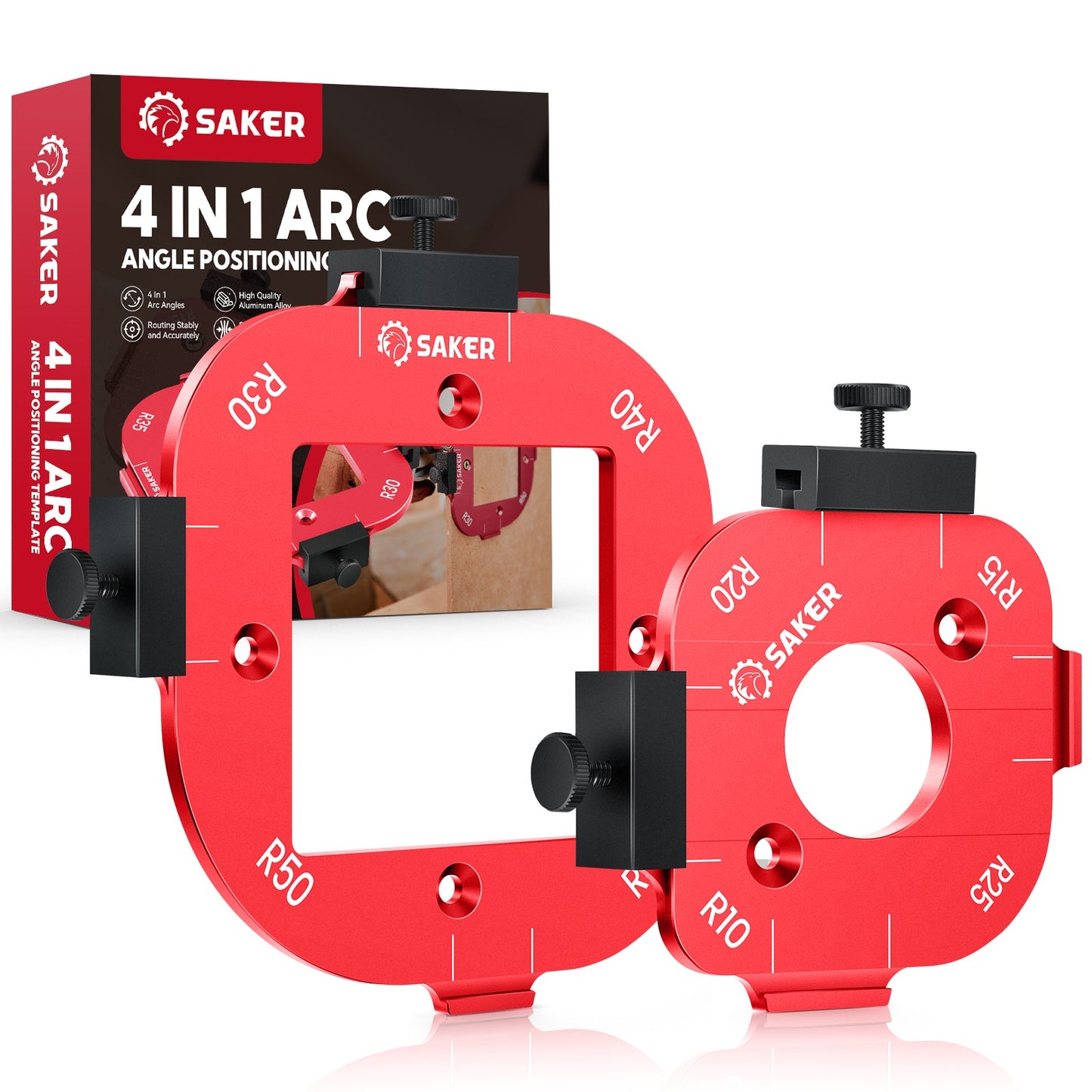 SAKER® 4 In 1 Arc Angle Positioning Template