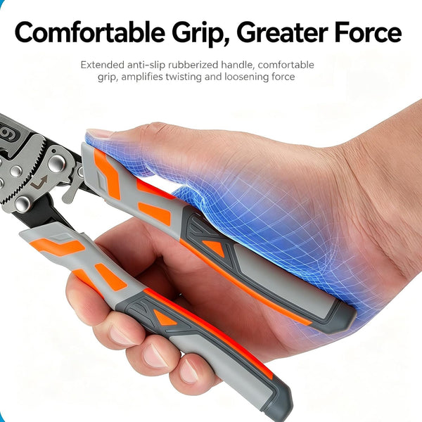 Sakerplus® 9-Inch Ratcheting Self-Locking Multifunction Pliers