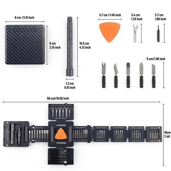 Sakerplus® Carbon Fiber Precision Magnetic Tool Kit