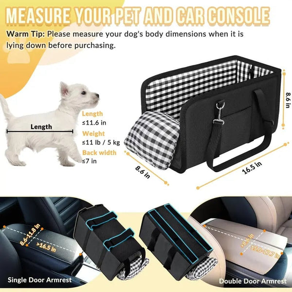 Sakerplus® Must-Have Center Console Dog Car Seat