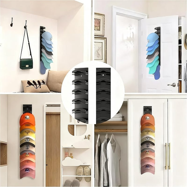 Sakerplus® Punch-Free Baseball Cap Storage Rack
