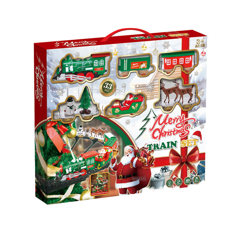Sakerplus Christmas Tree Train Set Toy