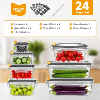 Sakerplus® Essential Food Storage Container Set