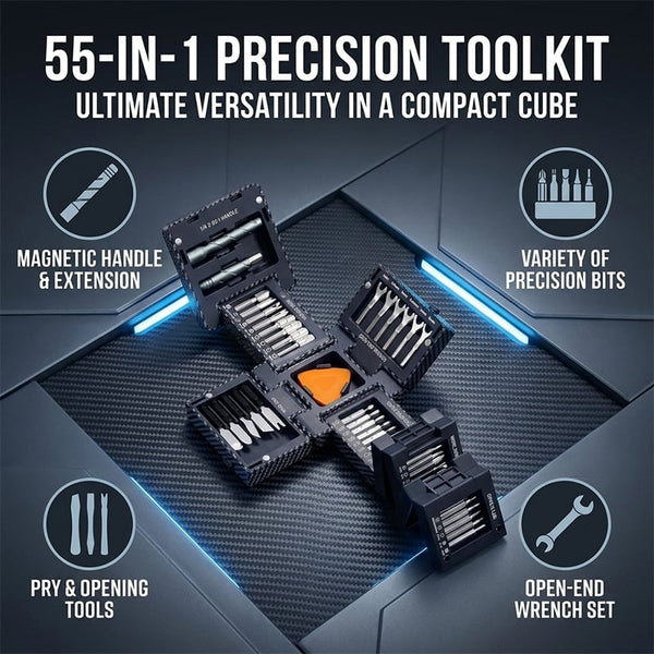 Sakerplus® Carbon Fiber Precision Magnetic Tool Kit
