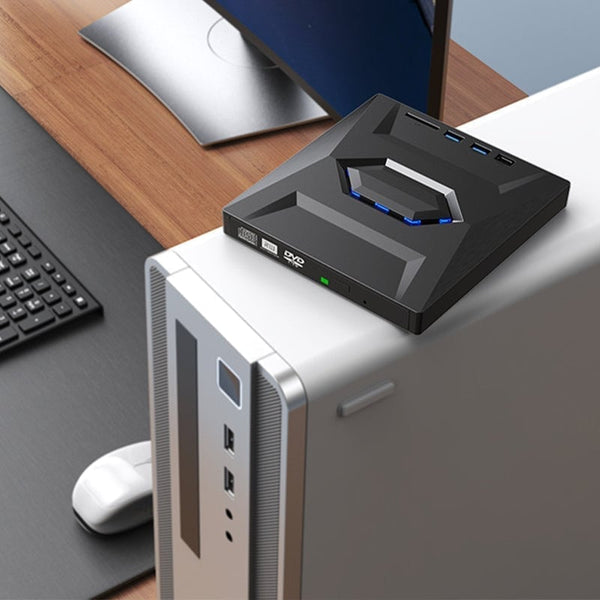 Sakerplus® 7-in-1 External USB DVD Drive & Blu-ray Player