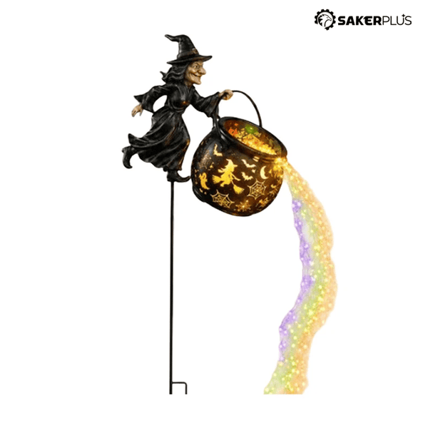 Sakerplus® Halloween Witch Cauldron Garden Light