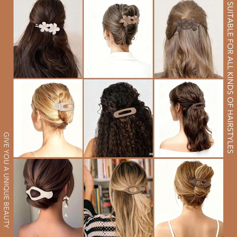 Sakerplus® 12 Pack Flat Hair Clips For Women