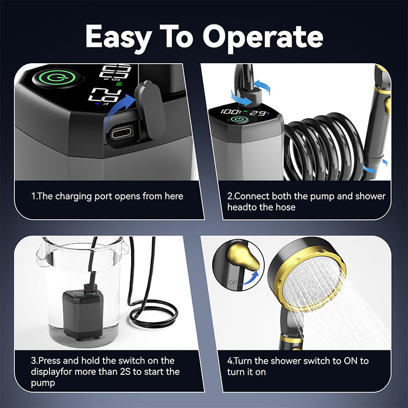 Sakerplus Portable Shower for Camping