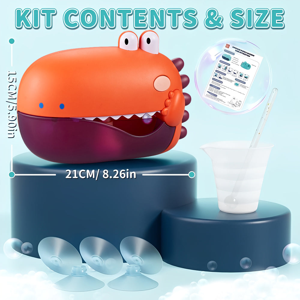 Sakerplus® Dinosaur Bath Bubble Machine Toy