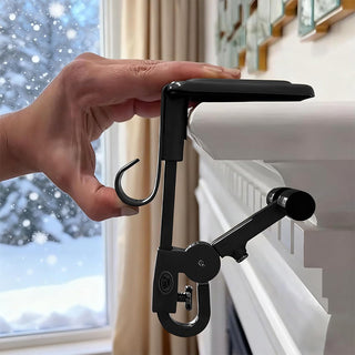 Sakerplus Adjustable Fireplace Garland And Stocking Hanger