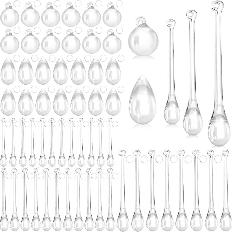 Sakerplus® Clear Acrylic Christmas Tree Ornaments