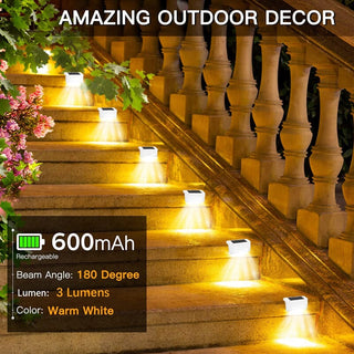 Saker Solar Deck Lights Outdoor 4 Pack
