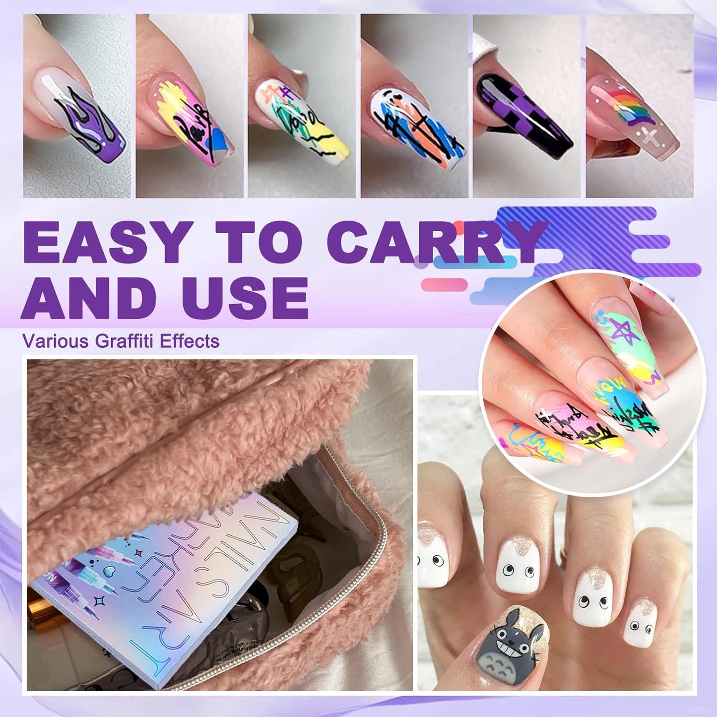 Sakerplus® Nail Art Pens Drawing Set