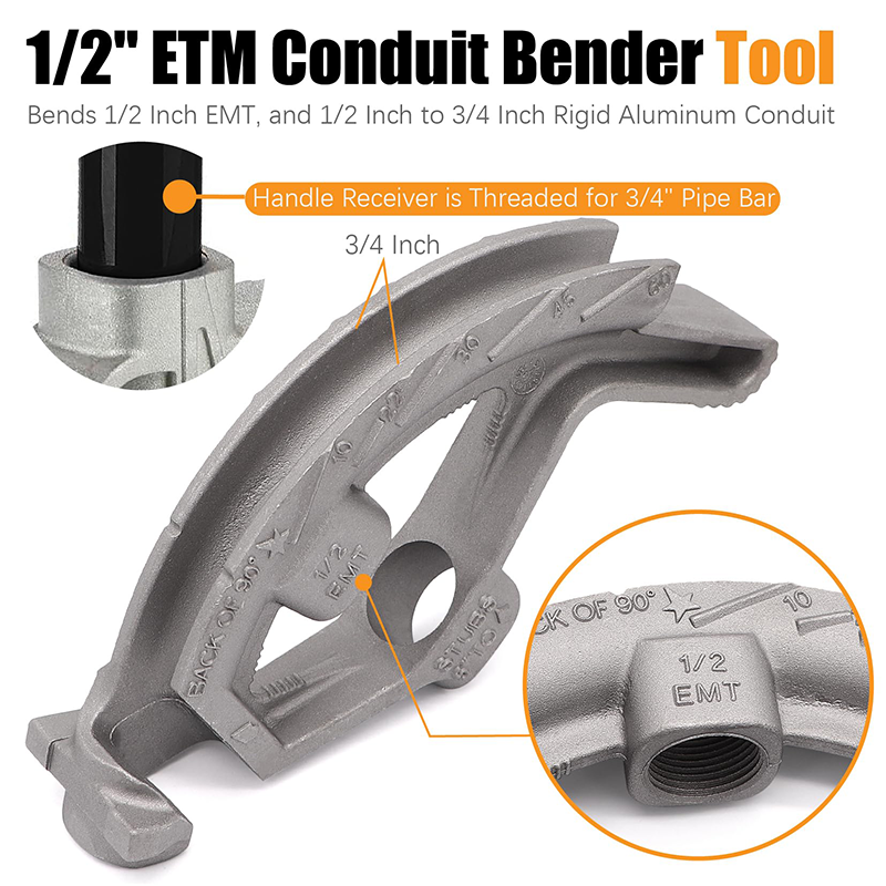 Sakerplus Conduit Hand Bender Tool