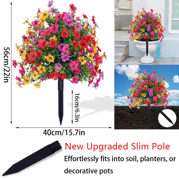 Sakerplus® Artificial Faux Flowers Garden Decoration