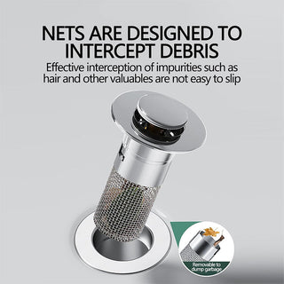 Sakerplus® Bathroom Sink Drain Strainer Hair Catcher