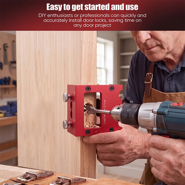 Sakerplus® Precision Door Latch Mortise Template