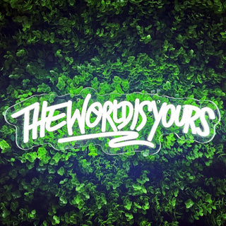 Sakerplus® The World Is Yours Neon Sign