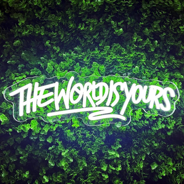 Sakerplus® The World Is Yours Neon Sign