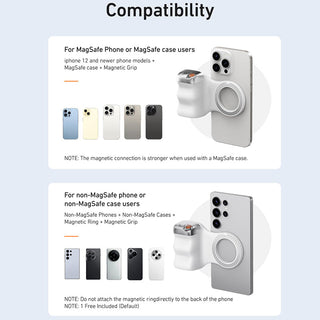 Sakerplus Fun Shot Magnetic Grip & Magnetic Selfie Light