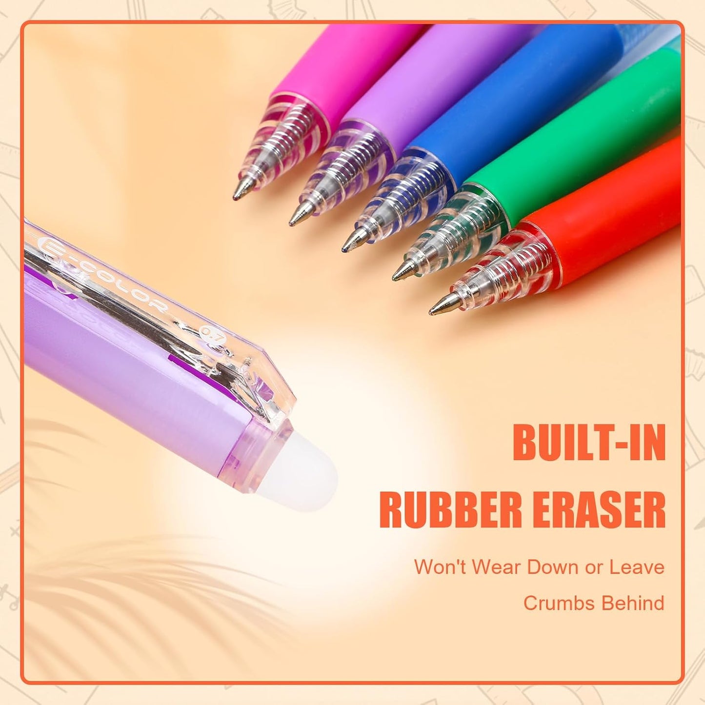 Sakerplus Erasable Multicolor Gel Pen Set